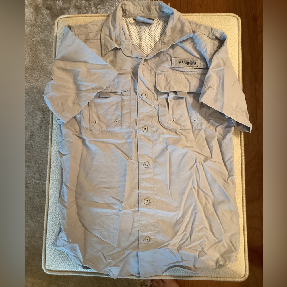 Boys Columbia short sleeve PFG size 10-12